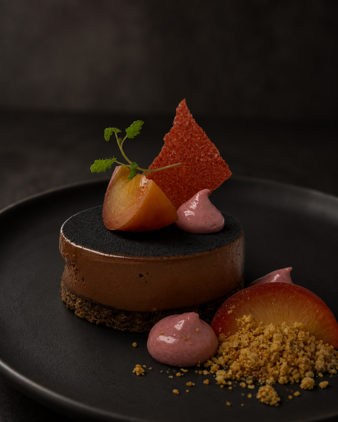 Signature main course plated for a luxury dinner